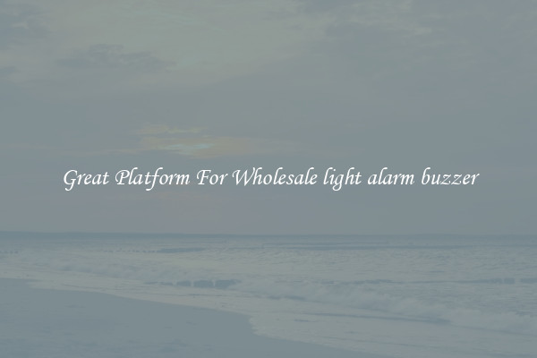 Great Platform For Wholesale light alarm buzzer