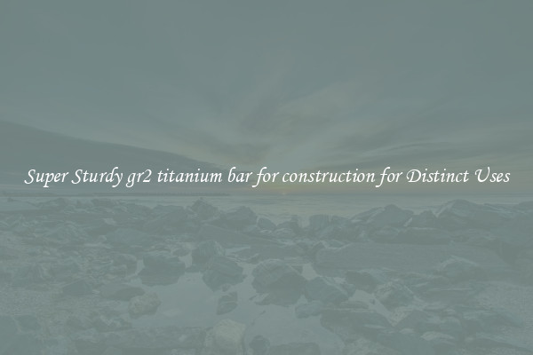 Super Sturdy gr2 titanium bar for construction for Distinct Uses