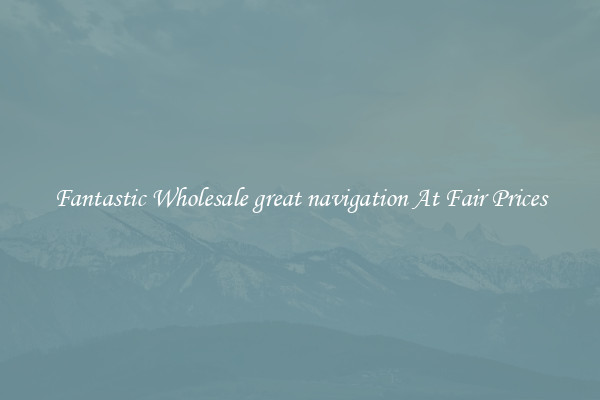 Fantastic Wholesale great navigation At Fair Prices