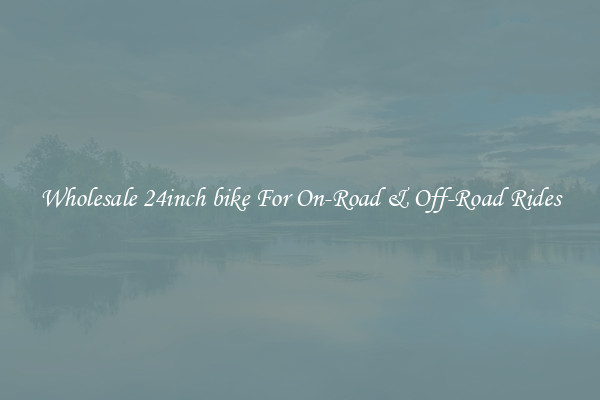 Wholesale 24inch bike For On-Road & Off-Road Rides