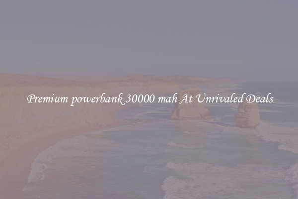 Premium powerbank 30000 mah At Unrivaled Deals