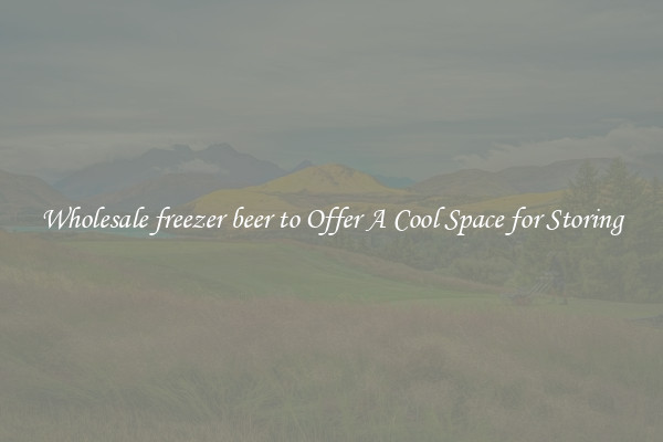 Wholesale freezer beer to Offer A Cool Space for Storing