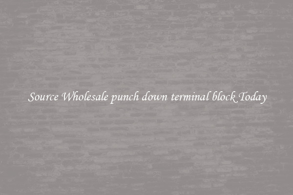 Source Wholesale punch down terminal block Today