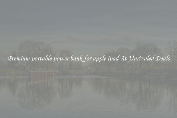 Premium portable power bank for apple ipad At Unrivaled Deals