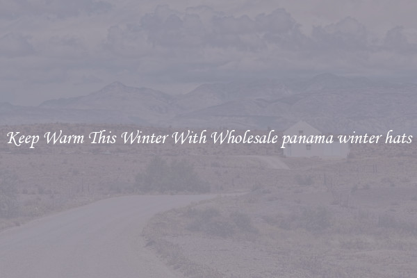 Keep Warm This Winter With Wholesale panama winter hats