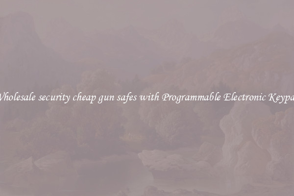 Wholesale security cheap gun safes with Programmable Electronic Keypad 