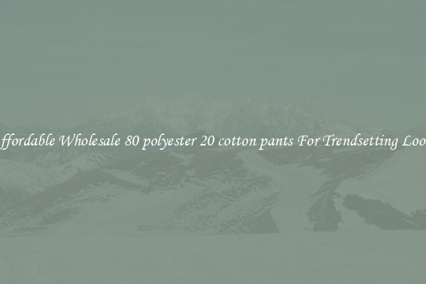 Affordable Wholesale 80 polyester 20 cotton pants For Trendsetting Looks